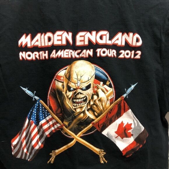 Retro 2012 Iron Maiden Concert tshirt- Maiden England North American Tour - Picture 3 of 4